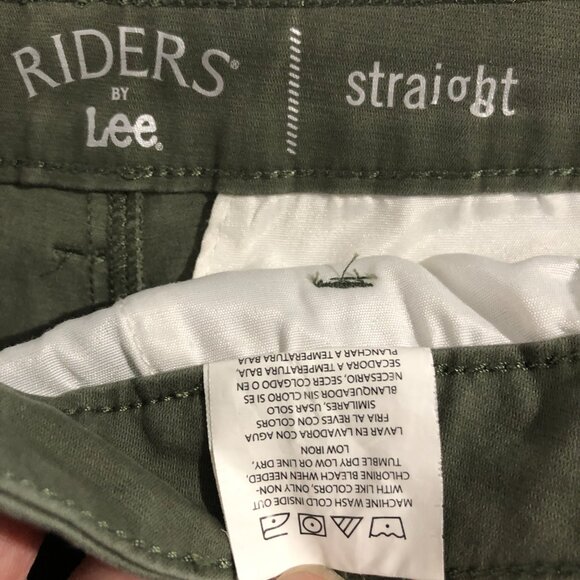 Riders by Lee Pants Womens Size 16M Sage Straight Chino - Picture 10 of 10